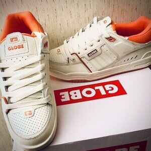 Globe Fusion Mens Skate Shoes Antique/Orange US 11.5